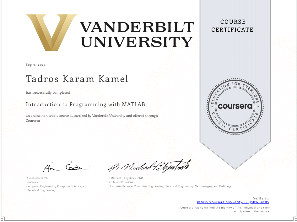 MATLAB Certification